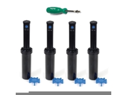 Aspersor Rain Bird 3504-pc. (pack De 4 Unidades)llave Aspersor Rain Bird De Alcance 4,6 A 10,7 Metros. Incluye Toberas Para Ajustar Radio De Alcance.