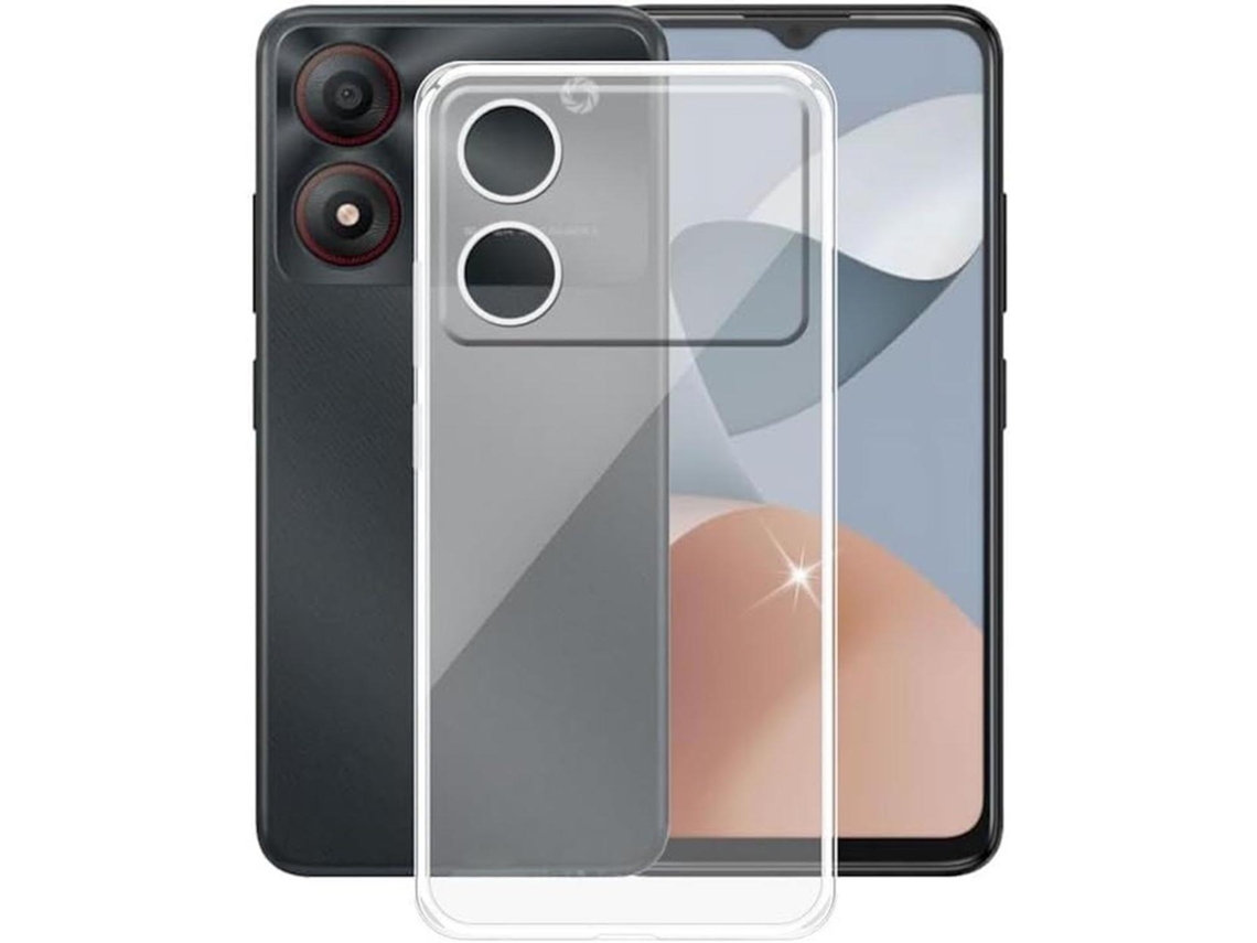 Case For Zte Blade A34 (4g) Gtrpesp Transparent Silicone Tpu Gel Case Mobile Phone Tempered Glass Screen Protector