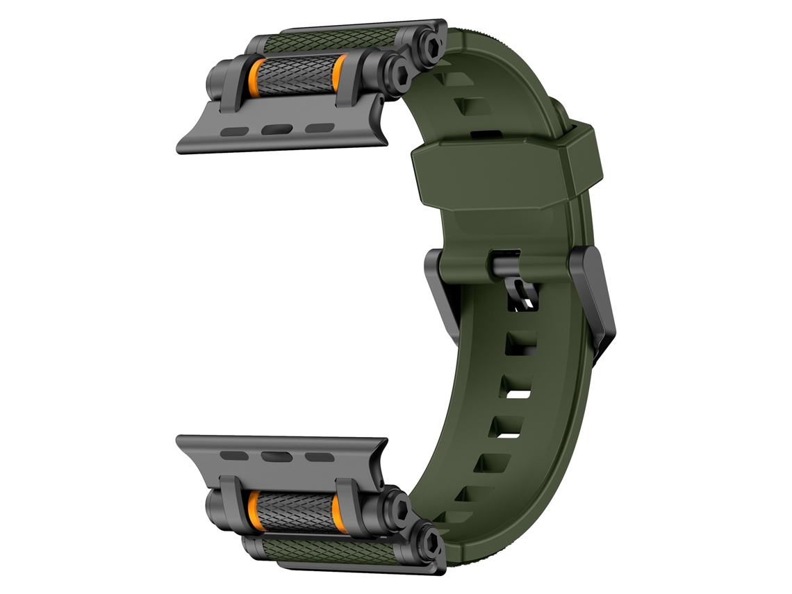 Correa universal XIAOMOYU para Apple Watch de 42/44/45/49 mm (Negro Verde)