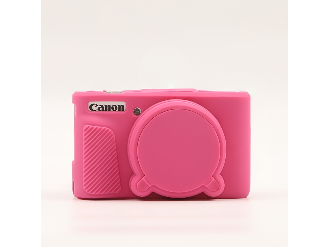 Funda protectora de silicona roja resistente a arañazos de Digitallab para Canon SX740 HS / SX730 HS