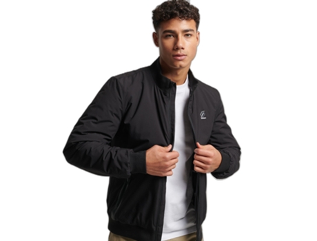 Abrigo para Hombre SUPERDRY (Poliéster - 2XL - Negro)