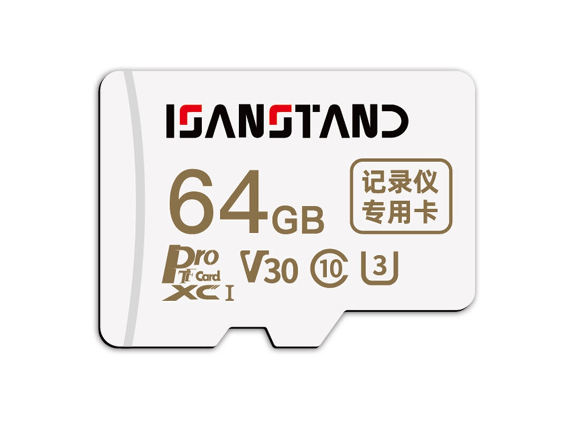 Tarjeta de memoria TF Isanstand V30 U3 de 64 GB, 256 GB/128 GB/64 GB, clase 10 de alta velocidad, grabación HD U3, Micro SD