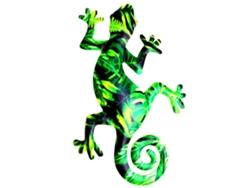 Arte de pared de lagarto, metal, decorativo, residencial, Worten