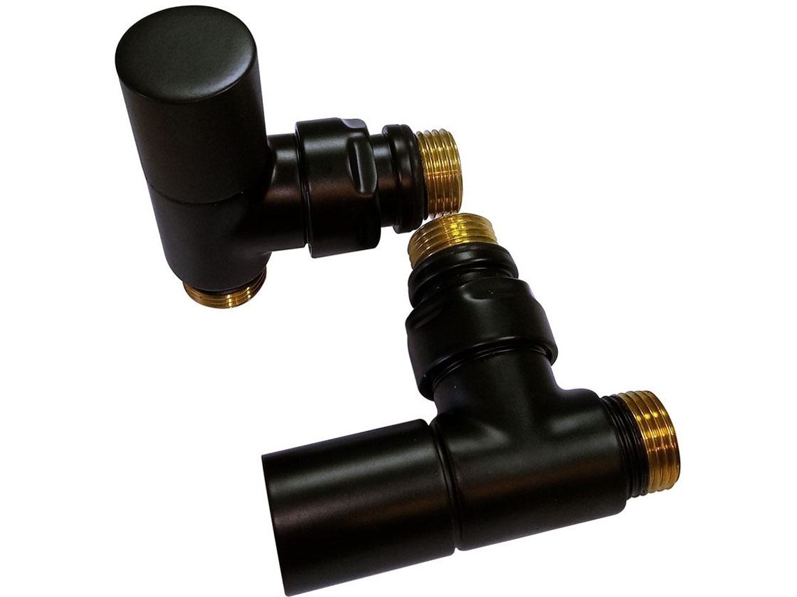 Llave Radiador Secatoallas acabado negro mate fabricado en latón