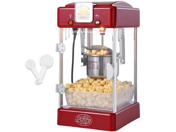 Máquina para hacer palomitas de maíz de sobremesa Succebuy de 300 W y 2,5 oz, color rojo