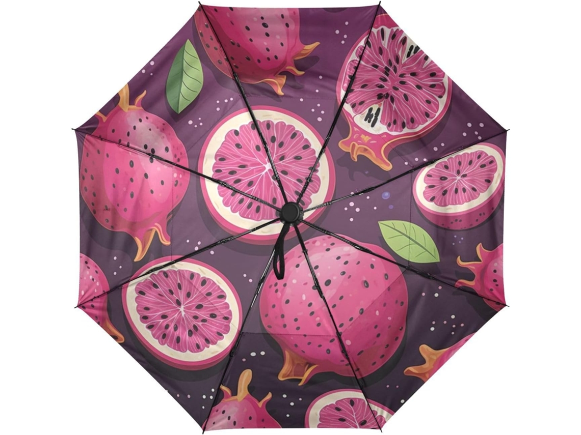 Paraguas De Viaje Estampado Vacaciones Con Fruta