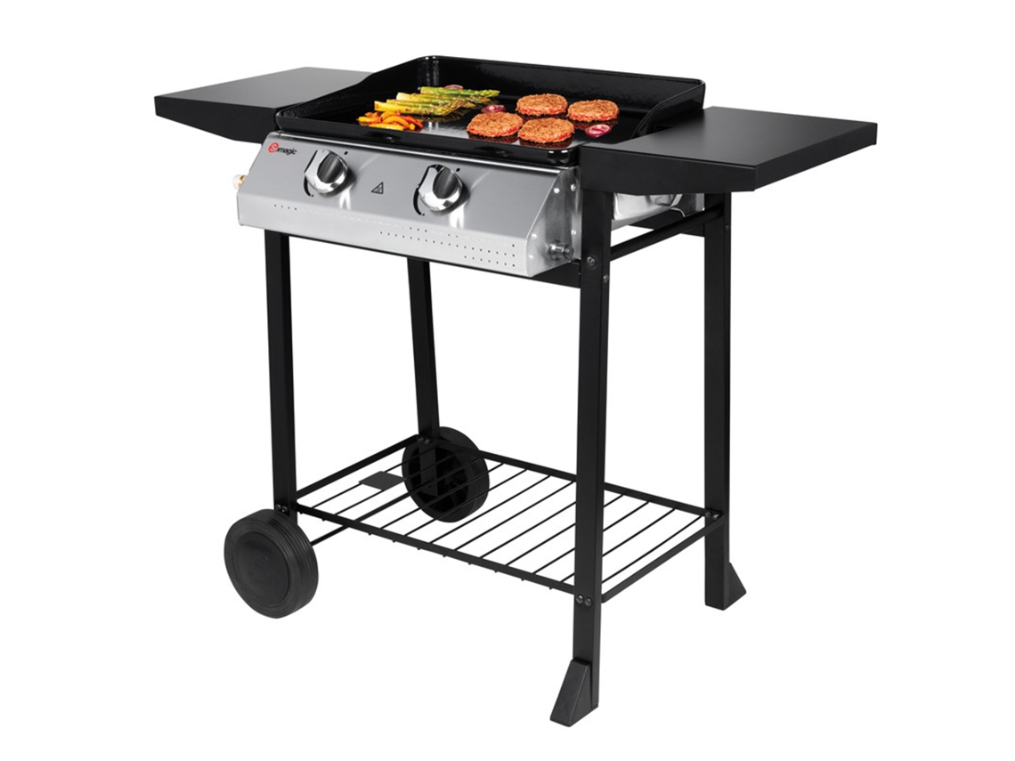 Parrilla de gas con 2 quemadores, 5,3kw, Pampluna Somagic