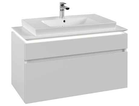 Módulo de lavabo Villeroy &amp Boch Legato B695 1000x550x500mm centro lavabo iluminación LED