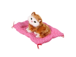 Mini simulador de sonido de gato de peluche (amarillo) KOFIHETY