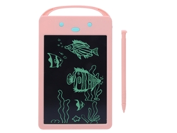 Rebe-tableta Eletrônica Lcd Para Escrever E Desenhar Portátil Para Crianças Pizarra Doodle Brinquedo Presente Rosa