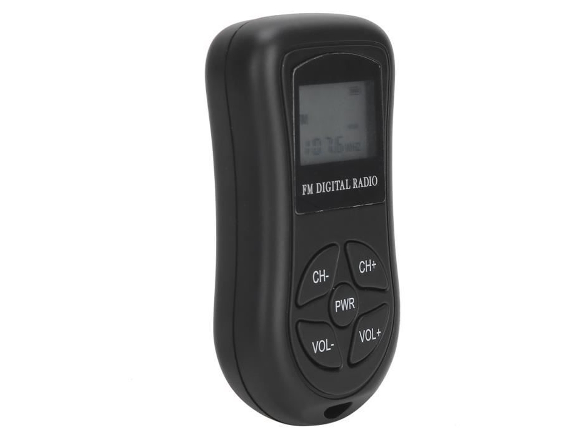 Rádio Com Fone De Ouvido Portátil Mini Rádio Fm Estéreo De Alta Sensibilidade Com Tela Lce Usa Cassete De Vídeo