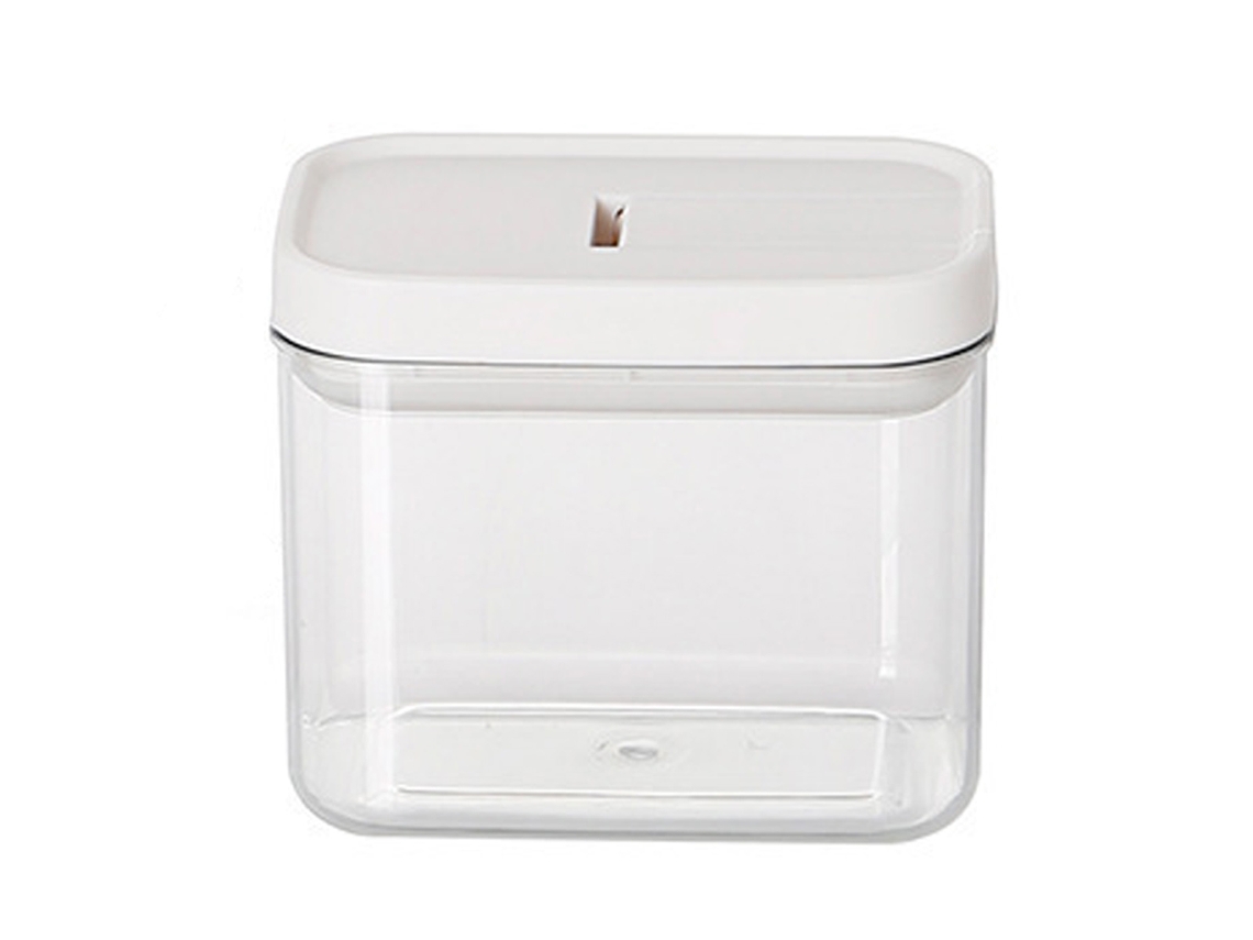 KOFIHETY Frascos de Plástico para Selar Granos de Café, Almacenamiento de Snacks, Cereales y Granos en Cocina y Hogar, Frascos Transparentes