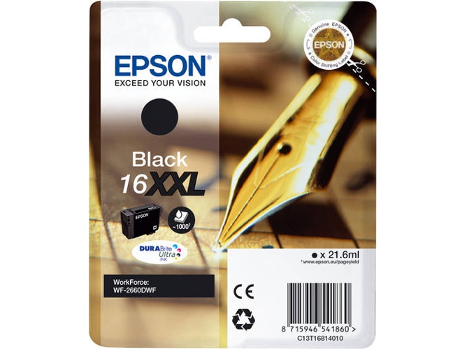 Cartucho de tinta EPSON Epson C13T16814020 de tinta Original Negro 1 pieza(s)
