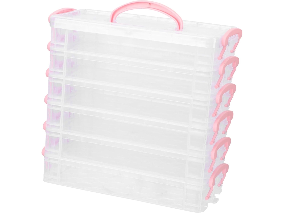 Estuche Para Lápices Apilable Y Desmontable, Caja De Almacenamiento Transparente Para Bolígrafos.