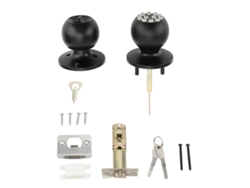 Manilla De Puerta Electrónica Con Cerradura Y Teclado Para Puertas De Apartamentos, Oficinas Y Garajes De 35-55 Mm - Negra