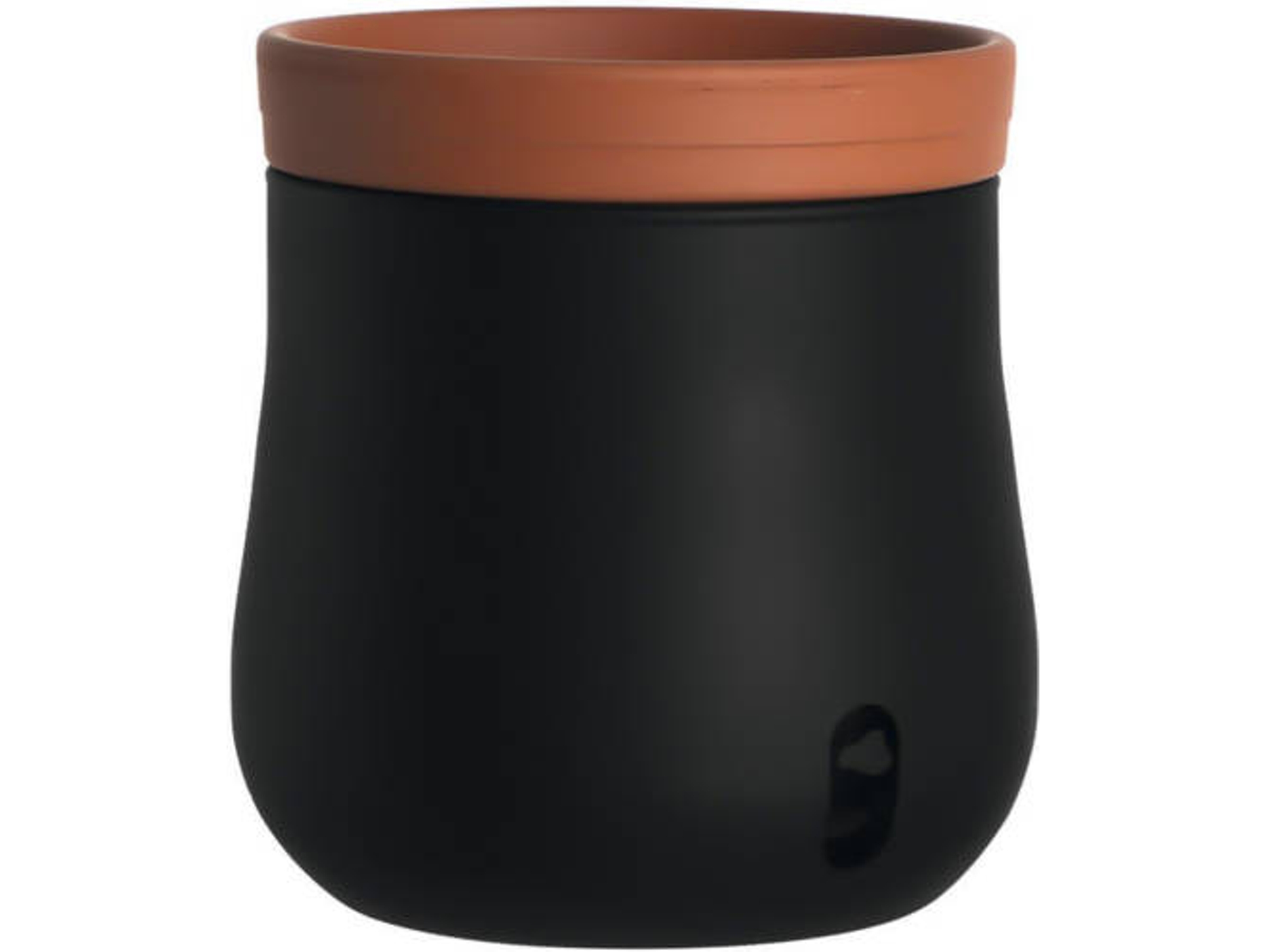 Macetero LEONARDO Serra Negro 17cm