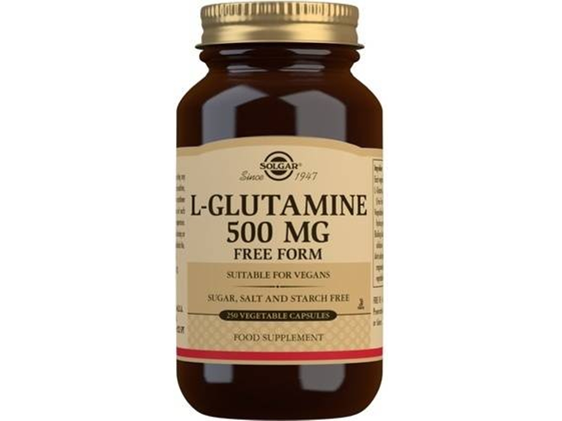 Complemento Alimentar SOLGAR L-Glutamina (250 cápsulas vegetais de 500mg)