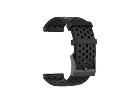 Correa de Silicona 24mm para Suunto Spartan Sport Wrist HR Baro/9/D5I - negro