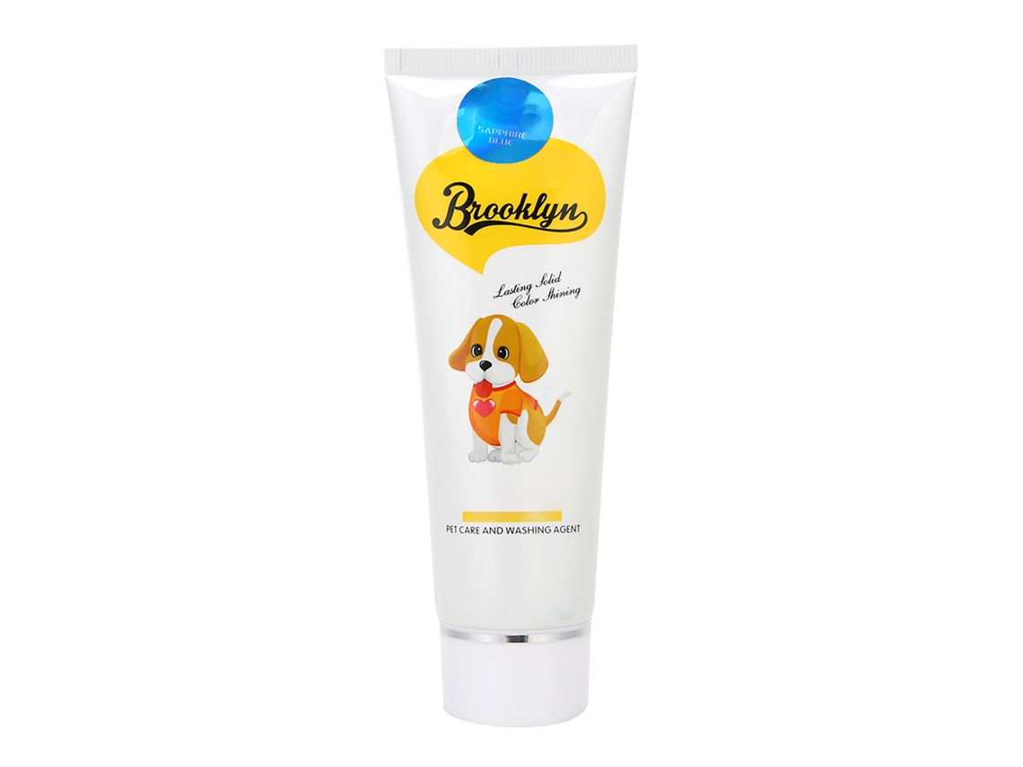 Creme Temporário De Tintura Para Cães E Gatos 80g Ferramenta De Colorir Pelo Pet Azul