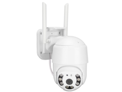 Cámara de seguridad wifi de 2 MP, 1080P, visión nocturna a color, audio bidireccional, amplio ángulo de visión, almacenamiento en la nube para casa y oficina, enchufe de la UE.