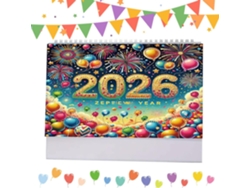 Agenda Mensual 2026 - Decoración De Escritorio Con Diamantes De Imitación Accesorio Creativo Para La Oficina