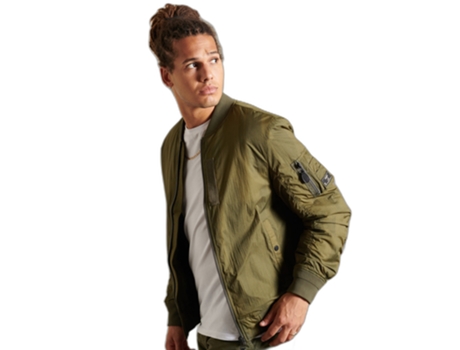Abrigo SUPERDRY Hombre (L - Verde)