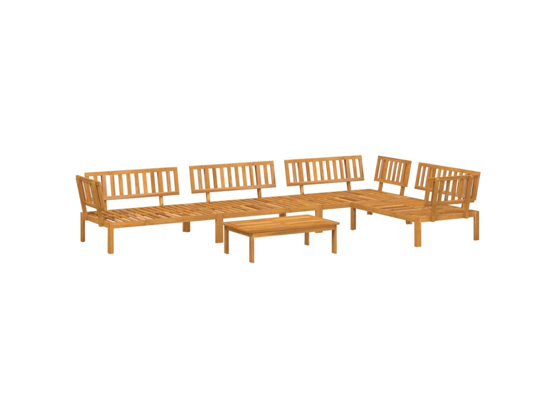 Maison Exclusive - Set De Sofás De Palets De Jardín 5 Pzas Madera Maciza De Acacia