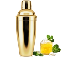 Coctelera De 750 Ml Mezcladora De Bebidas Para Principiantes Herramientas De Coctelería De Acero Inoxidable Dorada Gertiz