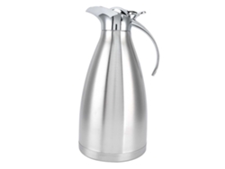 Jarra térmica portátil de acero inoxidable de 1,5 l para el hogar, para agua fría o caliente, color plateado