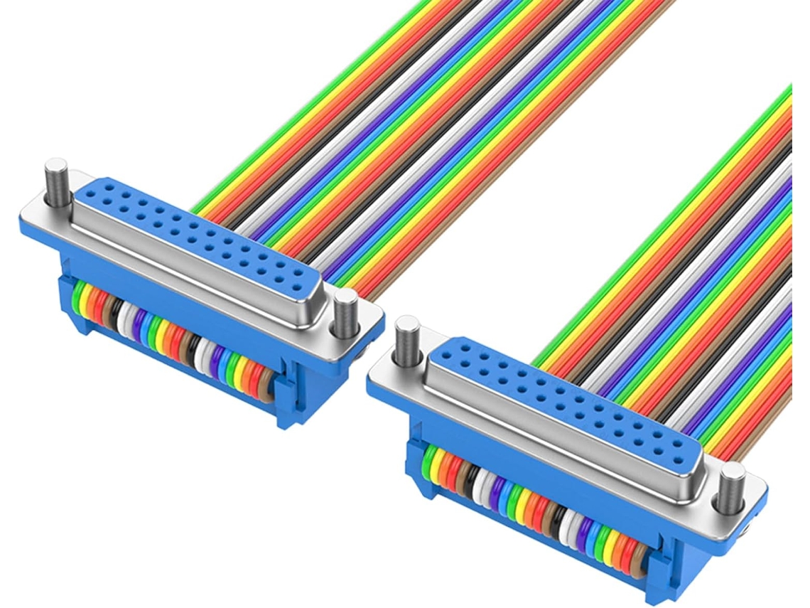 Cable Db25 De Pvc, 25 Pines, Tuerca De Fijación Segura