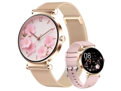 Smartwatch CHRONUS Y16 Femenino (Pantalla AMOLED - Monitorización de Salud - Múltiples Deportes - Función de Llamadas)