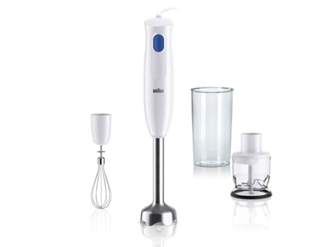 Batidora de Vaso BRAUN MQ10.202MWH (Blanco - 600 ml - 450 W)