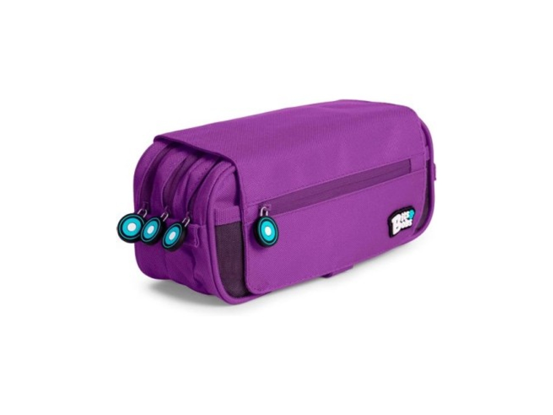 Bolsa de triple solapa Bits Amp-bobs violeta 23x10x10 cm