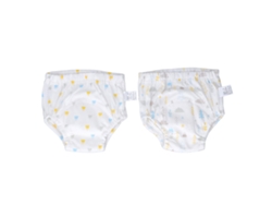 2pcs Calcinhas De Treino Bebê Algodão Puro Reutilizáveis Cintura Elástica Tamanho M