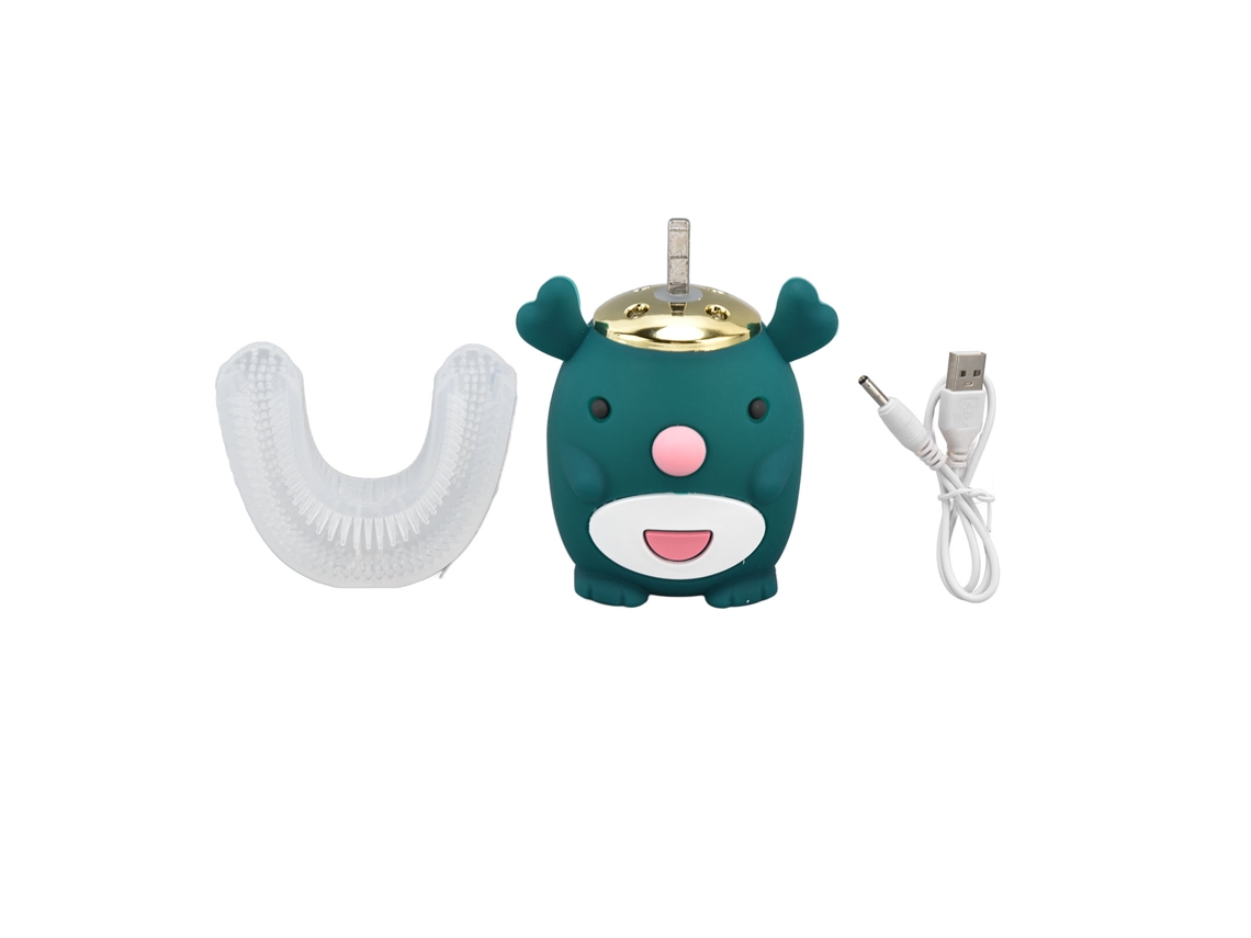 Cepillo De Dientes Eléctrico Infantil En Forma De U Con 5 Modos, Resistente Al Agua Ipx7, Cepillado De 360 Grados Para Niños De 8 A 12 Años.