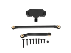 Soporte De Servo De Aluminio Y Kit De Varillaje De Dirección Para Coche Rc Hobbyplus 1/18 4wd Cp18p Negro