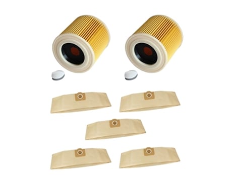 Sacos de pó filtros para karcher wd3 wd3200 wd3300 mv3 aspirador de pó
