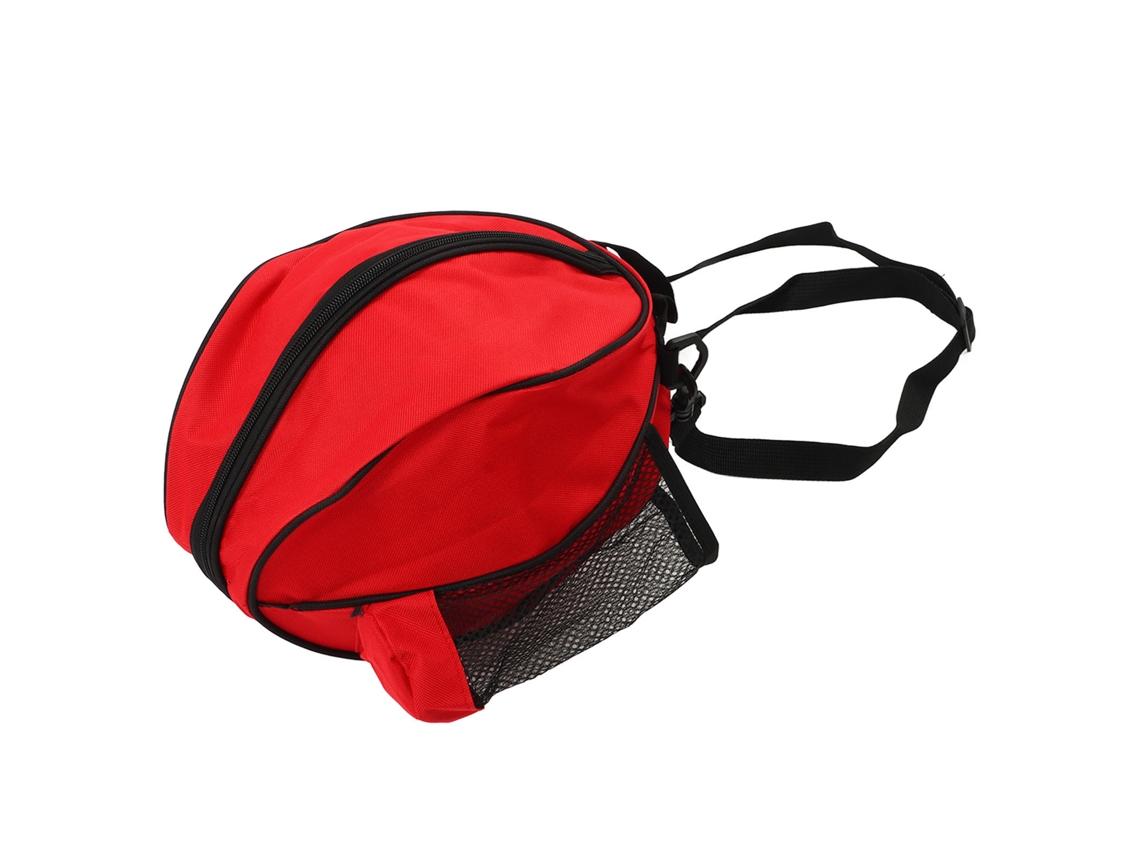 Mochila De Hombro Para Baloncesto Con Cremalleras Dobles Bolsa De Deporte Al Aire Libre Fútbol Voleibol Rojo