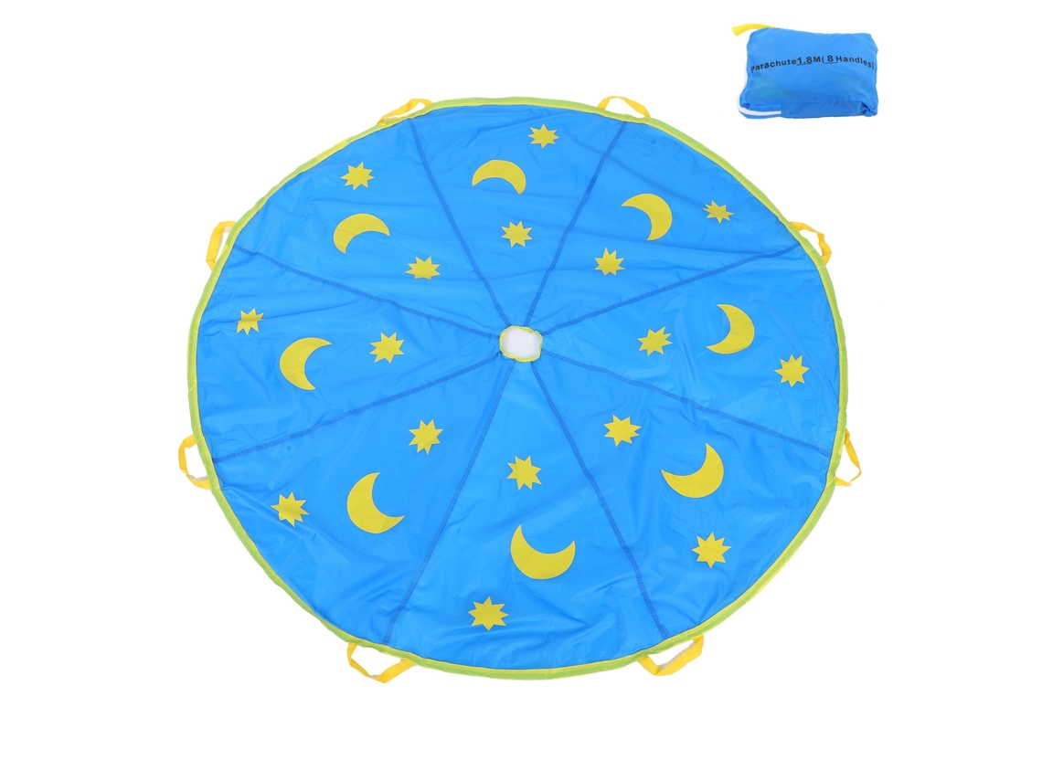 Paracaídas Arcoíris Para Niños De 1,8 M, Pelota Saltarina, Ideal Para Jugar Al Aire Libre.