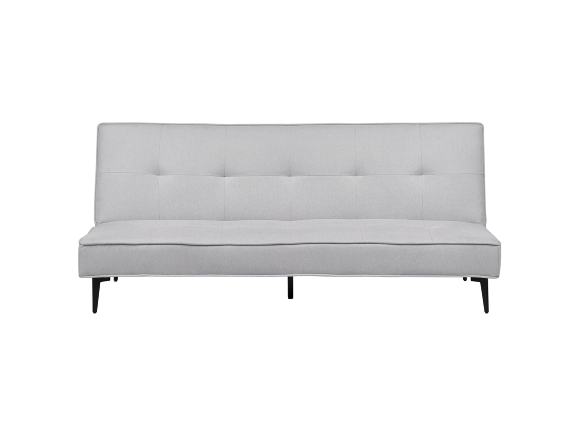 Sofá cama BELIANI Essvik de Poliéster Gris 191x90x83