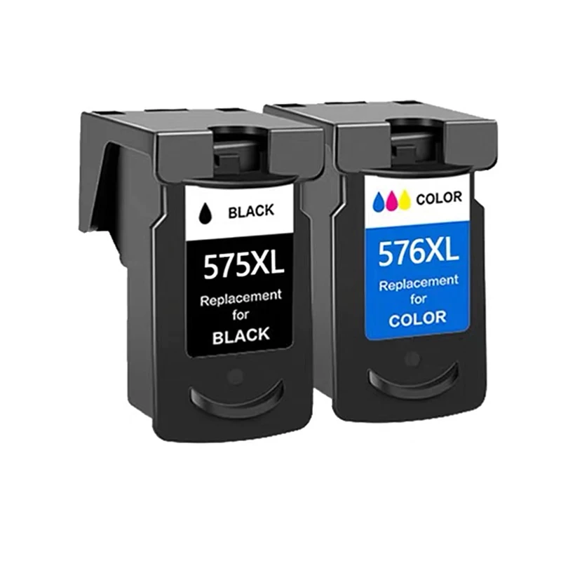 1 Negro 1 Color pg575 Cl576 Remanufacturado 575xl 576xl Cartucho De Tinta Pg-575 Cl-576 Para Canon Pixma Ts3550i Ts3551i Tr4750i Tr4751i