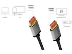 Cable LOGILINK Displayport 1.4 Macho a Macho de 3.0 M