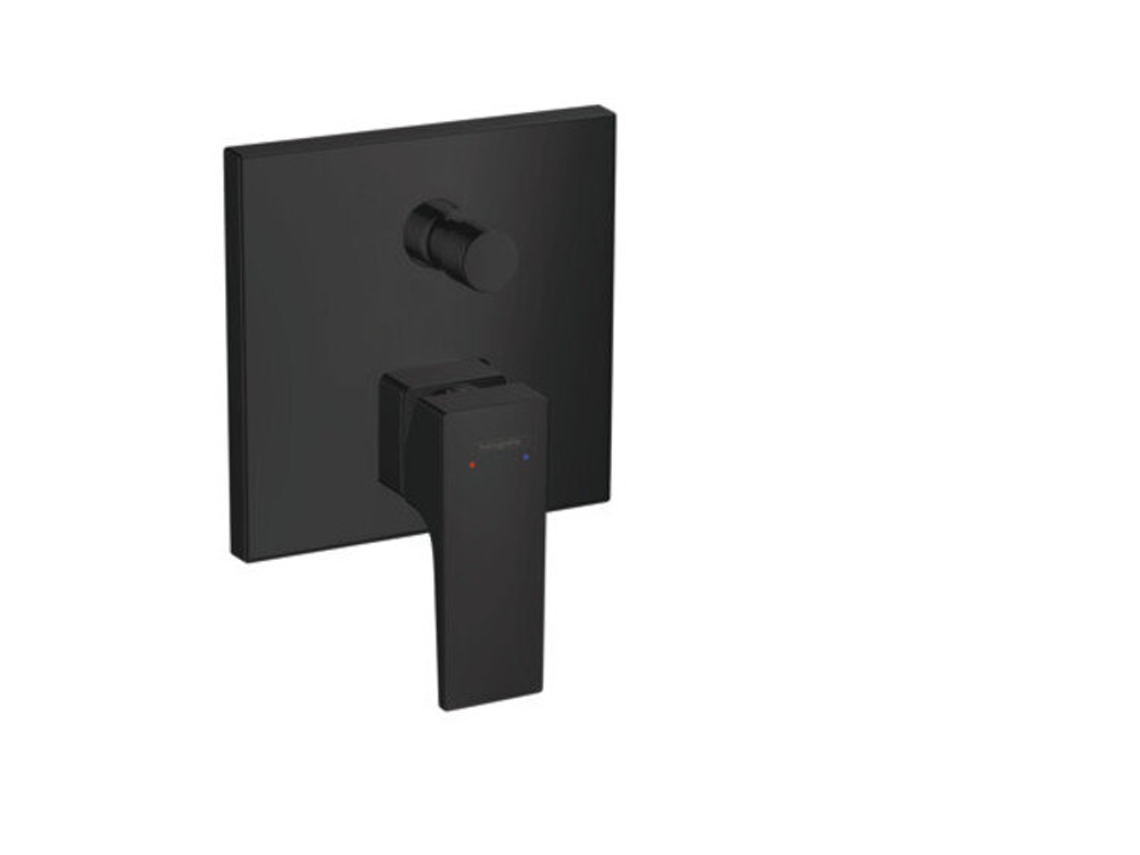 HANSGROHE Metropol monomando de baño oculto, manija de palanca, Color: Negro Mate