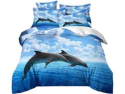 Juego Ropa Cama Estampado Diseño Niños Niñas Material Microfibra Color Juego Funda Nórdica Almohada 140x200 Cm