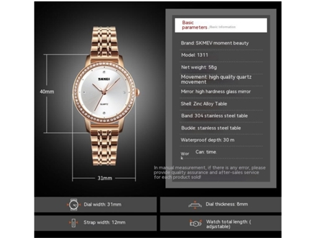 Relojes de diamantes para mujer Relojes de pulsera analógicos de cuarzo de acero inoxidable resistentes al agua plateados VEANXIN