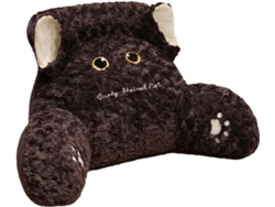 Almohada De Apoyo Lumbar, Almohada De Lectura Para Sillas De Oficina Y Cama (gris Oscuro/40 X 60 Cm) Gertiz