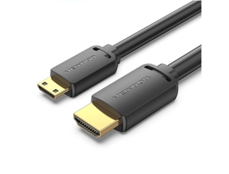 Cable Hdmi 4K VENTION Aghbf/ Hdmi Macho Mini Hdmi Macho/ 1M/ Negro
