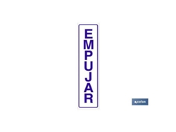 Señal glasspack adhesiva 175x45 empujar