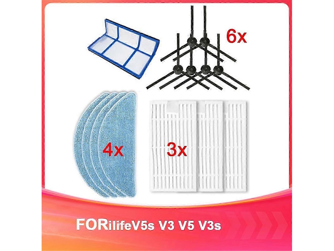 For Ilifev5s V3 V5 V3s Robot Vacuum Cleaner Accessories Replacement Supplies