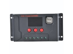 Controlador De Carga Solar Para Panel Fotovoltaico Sistema Cargador Batería De Litio 12v/24v 30a